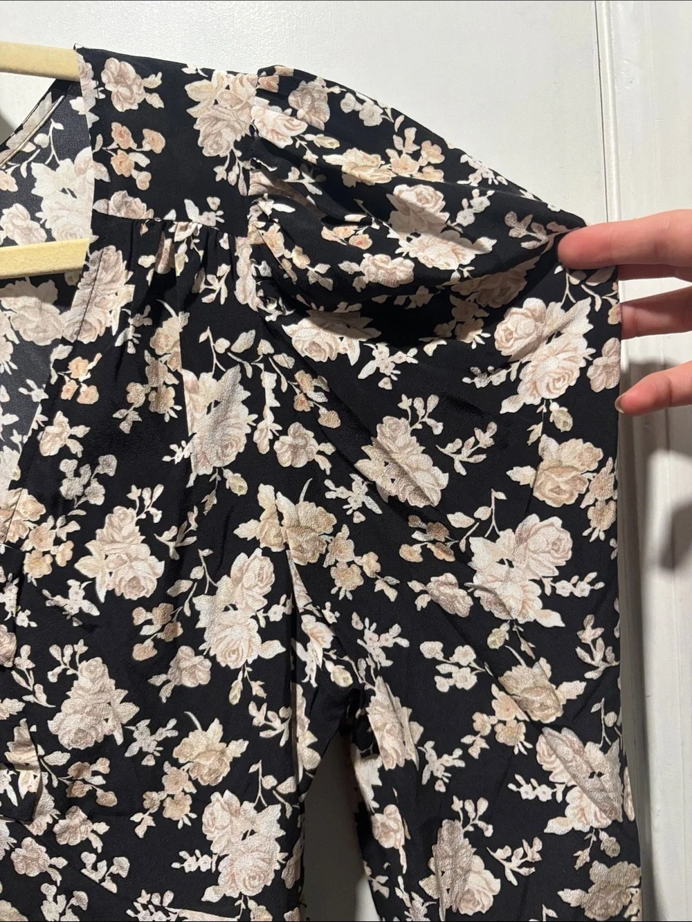 New NWT LOVESHACKFANCY Louis floral silk blouse size 10